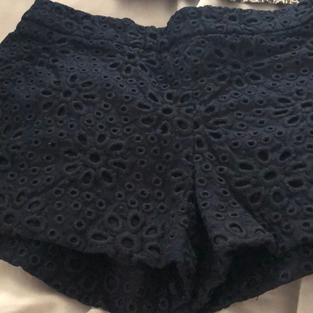 J crew super cute blue eyelet shorts -adorable